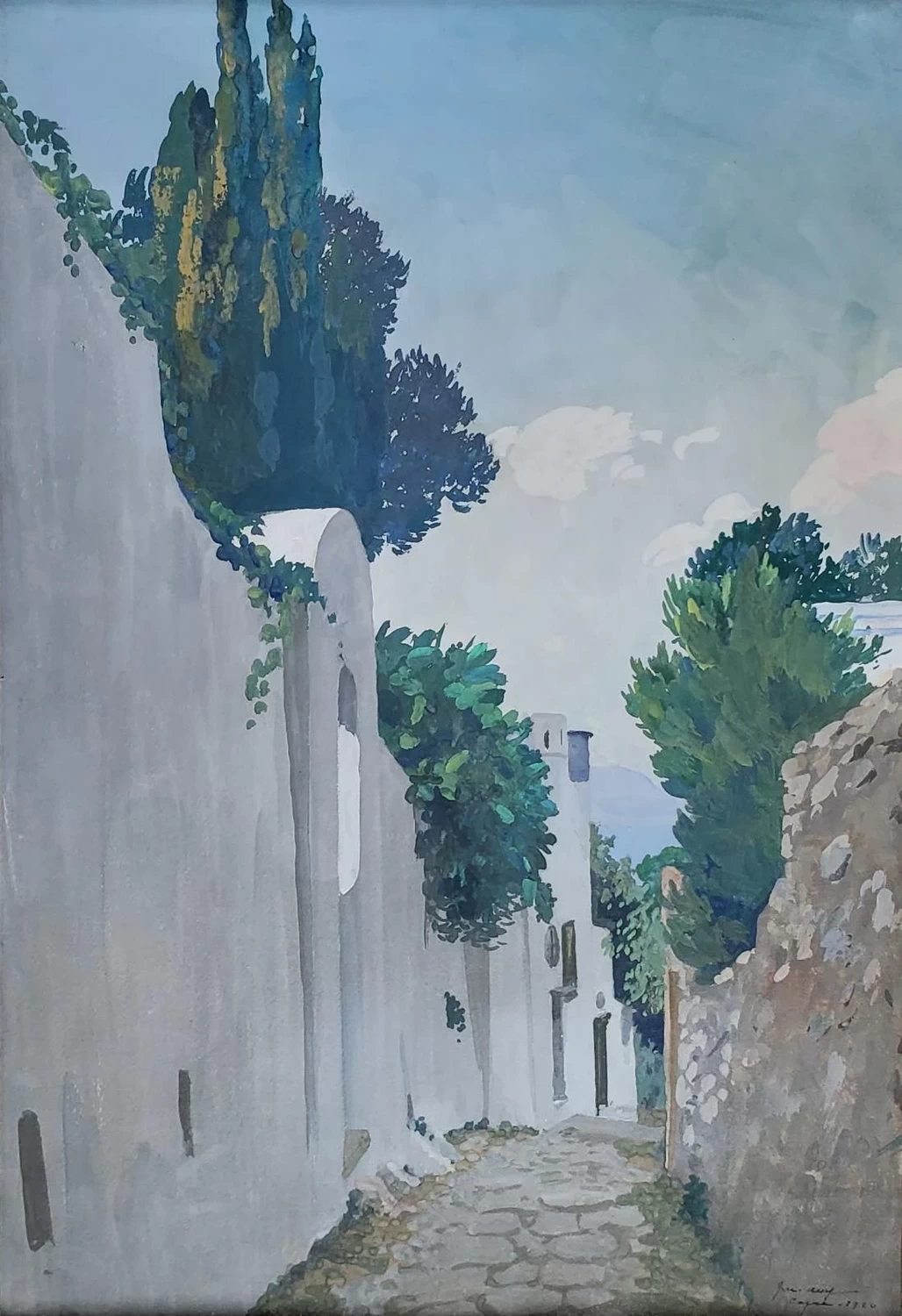 Un vicolo di Capri, 1920